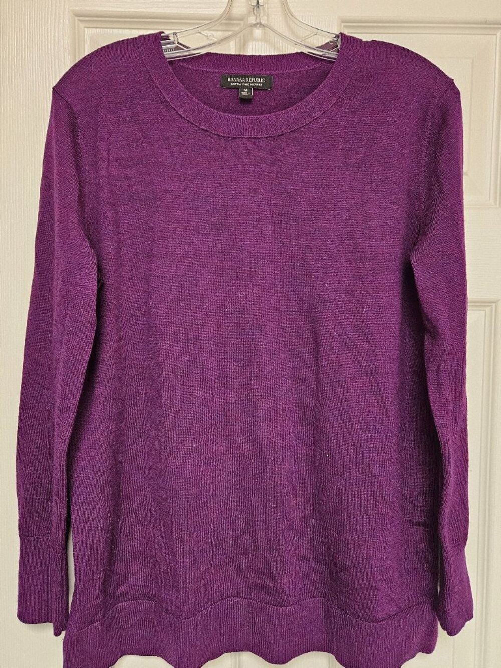 Banana Republic Extra Fine Merino Wool Crewneck Sweater Size M